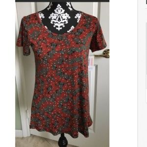 Luluroe Mistletoe Classic Tunic Top NWT